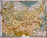 Map of Eastern Europe and Russia tracing the Sondheimer family's route across the Soviet Union to Vladivostok.