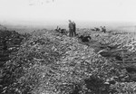 German civilians are forced to bury corpses in the Ohrdruf concentration camp.