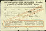 Jewish Association membership card issued to Chaim Ciechanow, uncle of the donor.