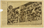 Clipping from the newspaper PM Daily showing the arrival of Jewish refugee children in New York, through the assistance of HIAS (Hebrew Immigrant Aid Society).