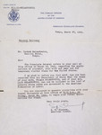 Letter from the U.S. consul in Tokyo informing Icchok that Fejgla and Lejb will, like him, receive a visa under the American Federation of Labor's sponsorship.