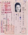 Shanghai ghetto pass issued to Hanni-Lore Sondheimer.