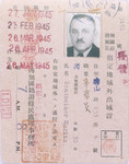 Shanghai ghetto pass issued to Moritz Sondheimer.