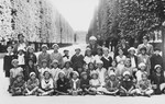 Group portrait of a class of both Christian and Jewish children in an Austrian elementary school.