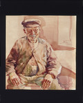 Painting of an elderly man by Jacob Barosin.