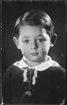 Portrait of Sergio Minerbi at age 4.