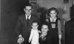 Portrait of a half-Jewish family shortly after liberation.