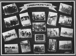Display panel from a photo exhibition on the Holocaust entitled, "Did They Come Back?" created by photographer George Kaddish in a displaced persons' camp.