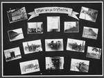 Display panel entitled "Isolation from the World" from a photo exhibition on the Holocaust created by photographer George Kaddish in a displaced persons' camp.