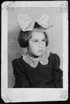 Wartime portrait of a Jewish girl. 

Pictured is Rita Blumstein.