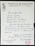A list of names submitted by Secours Suisse aid worker, Friedel Reiter, authorizing four children to leave Rivesaltes for the Pringy children's home.