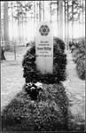 View of the grave of a German Jewish serviceman killed in World War I.