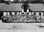 Group portrait of students in a Jewish school in Oosterbeek.