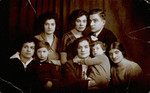 Sonia Czemielinski Nowogrodzka with her siblings and their children on the occasion of her sister Anita leaving for America.