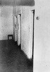 View of a whitewashed isolation cell in the Breendonck concentration camp.