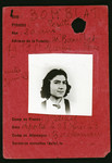 Identification card issued to Rosette Bomblat in the Drancy concentration camp where she stayed for two weeks prior to her deporation to Auschwitz.
