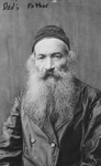 Studio portrait of Moshe Yitzchak Frucht, a religious Polish Jew and the grandfather of the donor.