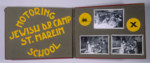 Family album  that belonged to Moritz Friedler, bearing the title "Motoring/Jewish DP camp/St.
