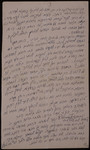 Third page of the ethical will of Elkhanan Elkes, the chairman of the Kovno ghetto Jewish Council.