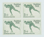 Third Reich stamps commemorating the Berlin Olympic Games of 1936.