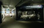 View of the entrance of the special exhibition "Fighting the Fires of Hate: America and the Nazi Book Burnings" (April 29 -- October 13, 2003), U.S.