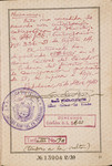 German passport issued to Moritz Sondheimer by the German Consulate in Kaunas.