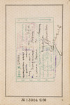 German passport issued to Moritz Sondheimer by the German Consulate in Kaunas.