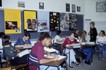 A Holocaust education class at the Maret School, an independent college preparatory day school in Washington, DC, makes use of a poster series produced by the US Holocaust Memorial Museum.