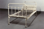 Bed from the Sachsenberg psychiatric asylum, one of the medical facilities which participated in the Nazi Euthanasia program.