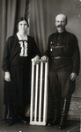 Jakob Kartaszew with his wife Anna. 

He was the Polish caretaker of the cemetery where the Miedzyrzecki family hid in 1943.