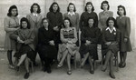 Group photo of students in a Greek Orthodox school in Jaffa in 1945.