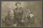 Portrait of  Czech Jewish family.

Pictured are parents Bernhard and Rosa Ohs, with their daughter Louise.
