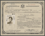 Certificate of Naturalization issued to Louise Elizabeth Gilbert (previously Goldschmied).