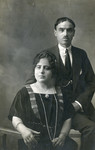 Studio portrait photo of Ram Abraham and Sara Nahmias, grandparents of the donor.